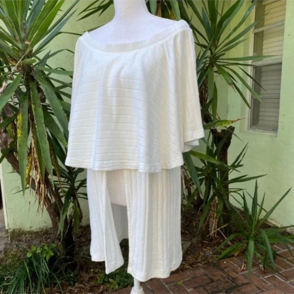 Free People Cream Ivory Tunic
